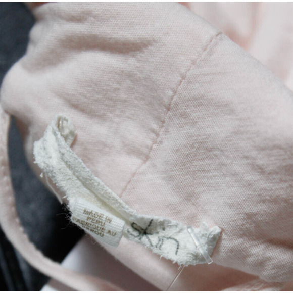 Skin Organic Pima Cotton Wrap Robe Pearl Pink Small NWOT - Picture 9 of 10